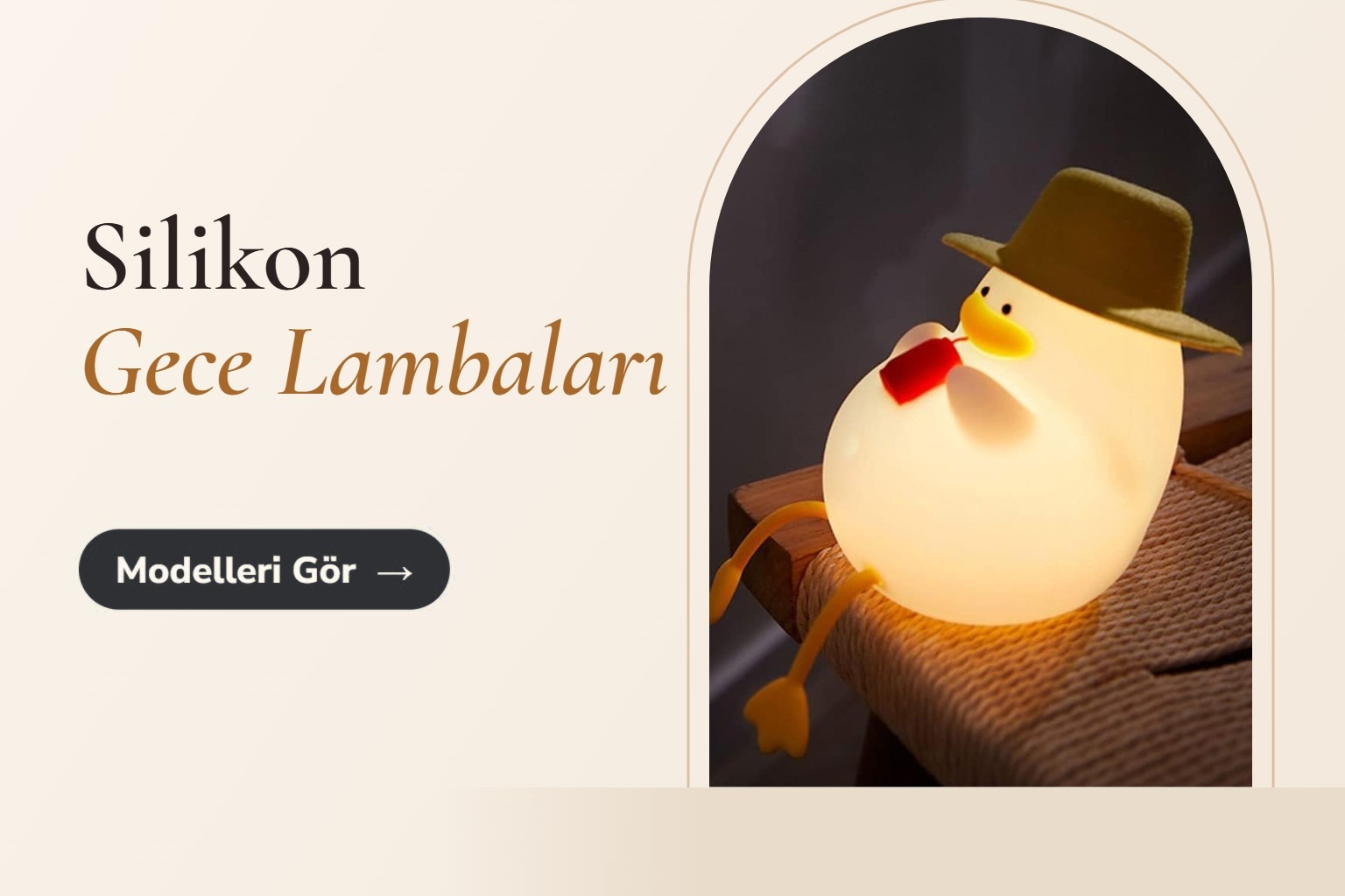 Silikon Gece Lambaları – Hediyefikri