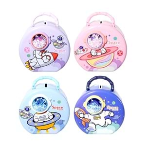 Uzay Astronot Tasarımlı Metal Kumbara 15 cm