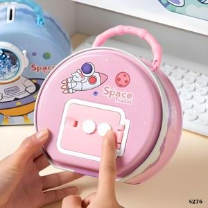 Uzay Astronot Tasarımlı Metal Kumbara 15 cm