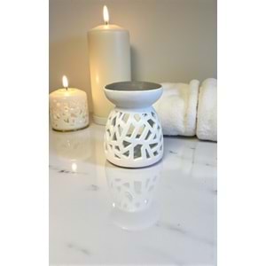 Nordic Tarzı Petek Desenli Seramik Buhurdanlık