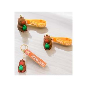 Capybara Kapibara Silikon Anahtarlık