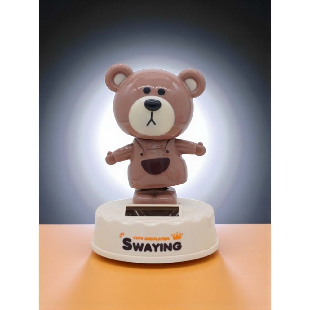 Kapibara ( Capybara )Figürlü Solar Enerjili Sallanan Biblo - Araba ve Masa Dekoru (12.5 cm)