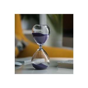 CAM KUM SAATİ 30 dk.20 CM - Mor