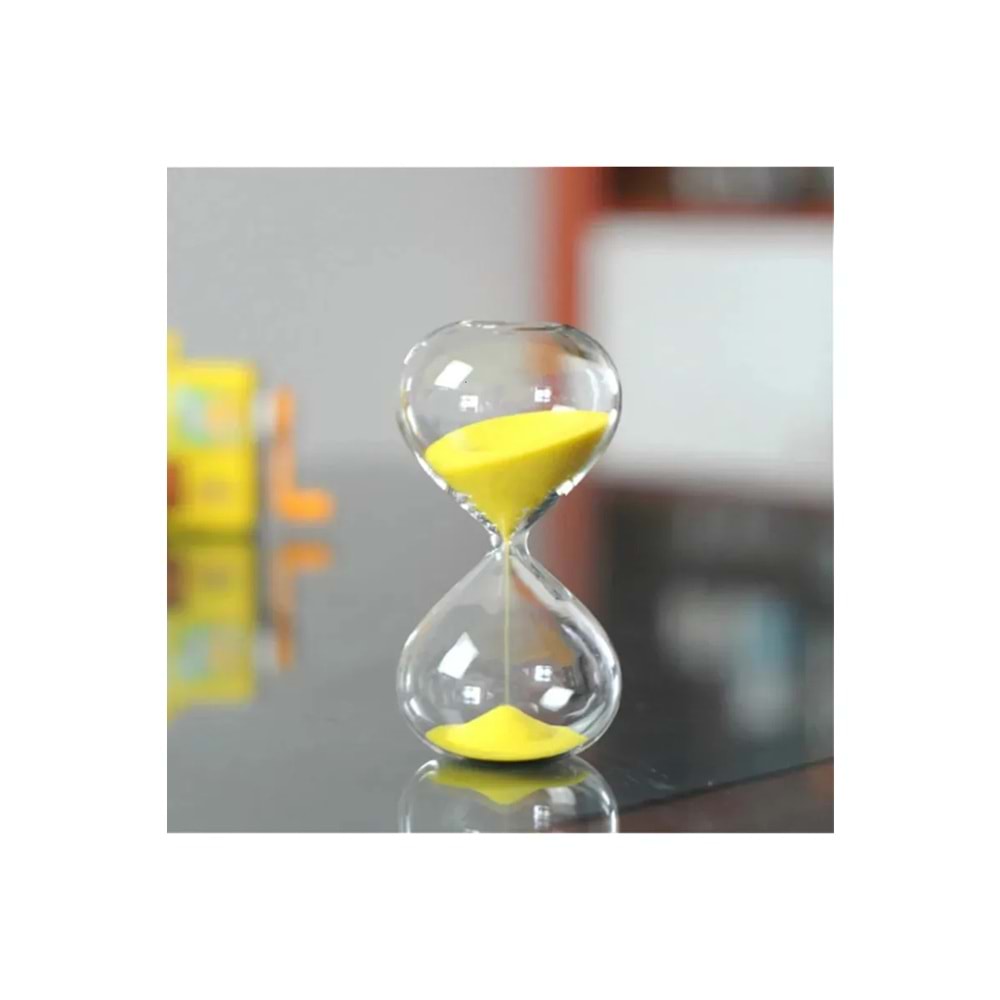 CAM KUM SAATİ 30 dk.20 CM - Sarı